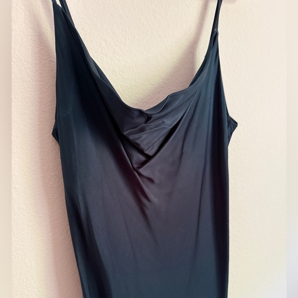 Zara emerald green midi cowl slip dress - Picture 2 of 9